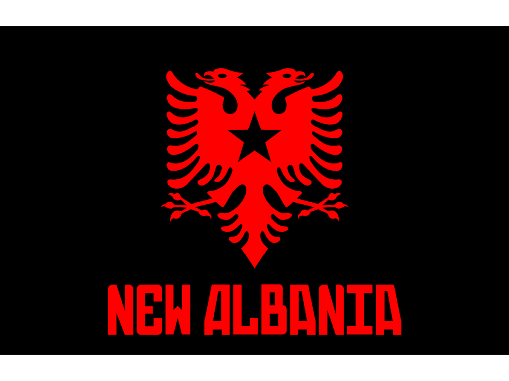 Flag for New Albania
