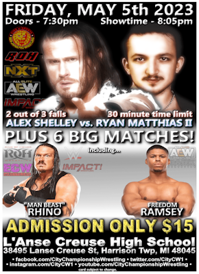 15th CCW City Championship Wrestling Official Flyer/Poster
