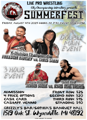 18th CCW City Championship Wrestling Official Flyer/Poster
