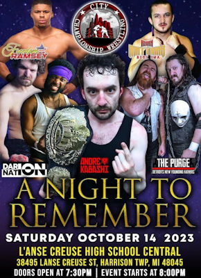 20th CCW City Championship Wrestling Official Flyer/Poster