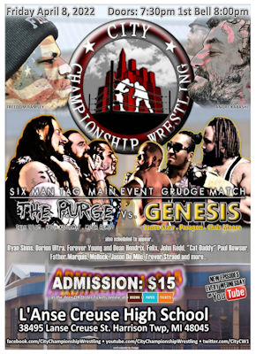 4th CCW City Championship Wrestling Official Flyer/Poster