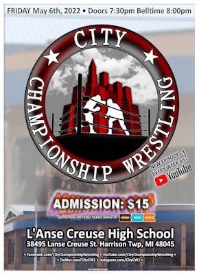 5th CCW City Championship Wrestling Official Flyer/Poster